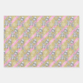 メリークリスマスサンタキャンディーキニートナカイ ラッピングペーパーシート (正面)