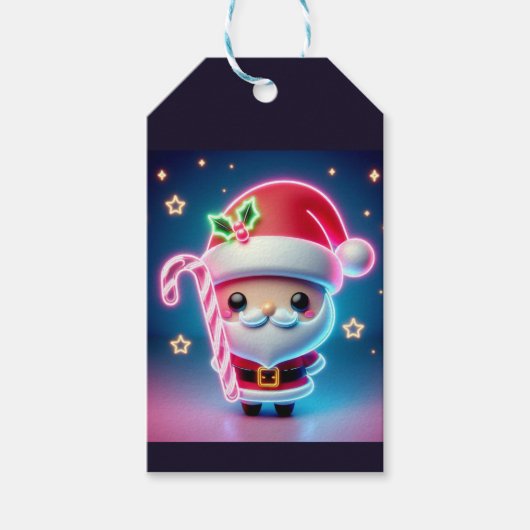 メリークリスマスサンタキャンディ ギフトタグ (正面)