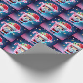 メリークリスマスサンタキャンディ ラッピングペーパー (角)