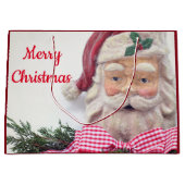 メリークリスマスサンタギフトバッグ ラージペーパーバッグ (正面)