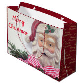 メリークリスマスサンタギフトバッグ ラージペーパーバッグ (裏面アングル)