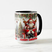 メリークリスマスサンタクラシックンマグ マグカップ (正面右)