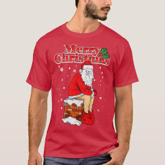 メリークリスマスサンタクラフトムチムニーウンチ Tシャツ