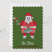 メリークリスマスサンタクリスマスホリデーカード (裏面)