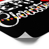 メリークリスマスサンタクロースおもしろいファミリー ポスター (角)