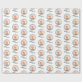 メリークリスマスサンタクロースおもしろい ラッピングペーパー (フラット)