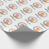 メリークリスマスサンタクロースおもしろい ラッピングペーパー (角)