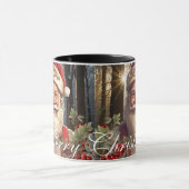 メリークリスマスサンタクロースがパーソナライズ マグカップ (中央)