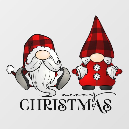 メリークリスマスサンタクロースさんノームズビジネス ウィンドウサイン (シート)