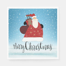 メリークリスマスサンタクロースとルドルフ