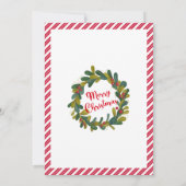 メリークリスマスサンタクロースの手紙の北極 招待状 (裏面)