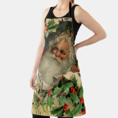 メリークリスマスサンタクロースアンティーククラシック エプロン (インサイチュ)