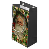 メリークリスマスサンタクロースアンティーククラシック スモールペーパーバッグ (裏面アングル)