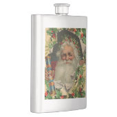 メリークリスマスサンタクロースアンティーククラシック フラスク (右)