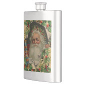 メリークリスマスサンタクロースアンティーククラシック フラスク (左)