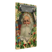 メリークリスマスサンタクロースアンティーククラシック ミニクリップボード (アングル)