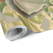 メリークリスマスサンタクロースアンティーククラシック ラッピングペーパー (ロールコーナー)