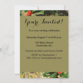 メリークリスマスサンタクロースアンティーククラシック 招待状 (正面)