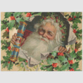メリークリスマスサンタクロースアンティーククラシック 薄葉紙 (正面)