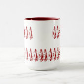 メリークリスマスサンタクロースフォント マグカップ (中央)