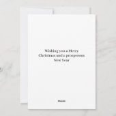 メリークリスマスサンタクロースフラット シーズンカード (裏面)