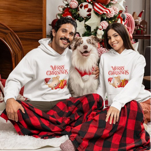 メリークリスマスサンタクロースベビー パーカ