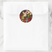 メリークリスマスサンタクロースムース ラウンドシール (バッグ)