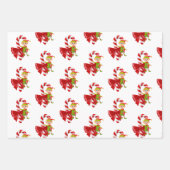 メリークリスマスサンタクロース小妖精や小人 ラッピングペーパーシート (正面)