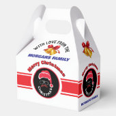 メリークリスマスサンタクロース赤い休日 フェイバーボックス (裏面)