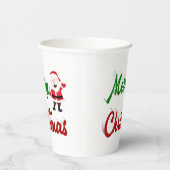 メリークリスマスサンタクロース赤い緑 紙コップ (右)