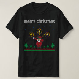 メリークリスマスサンタクロース醜いクリスマスセーター Tシャツ