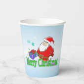 メリークリスマスサンタクロース(ギフト付き)紙カップ 紙コップ (裏面)