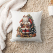 メリークリスマスサンタクロース クッション (ブランケット)