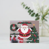 メリークリスマスサンタクロース シーズンポストカード (スタンド正面)