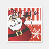 メリークリスマスサンタクロース スタンダードカクテルナプキン (正面)