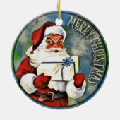 メリークリスマスサンタクロース セラミックオーナメント (裏面)