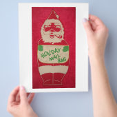 メリークリスマスサンタクロース チラシ (手)
