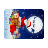 メリークリスマスサンタクロース マグネット (横)