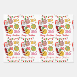 メリークリスマスサンタクロース ラッピングペーパーシート