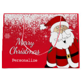 メリークリスマスサンタクロース ラージペーパーバッグ (正面)