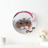 メリークリスマスサンタクロース ラージ壁時計 (ホーム)