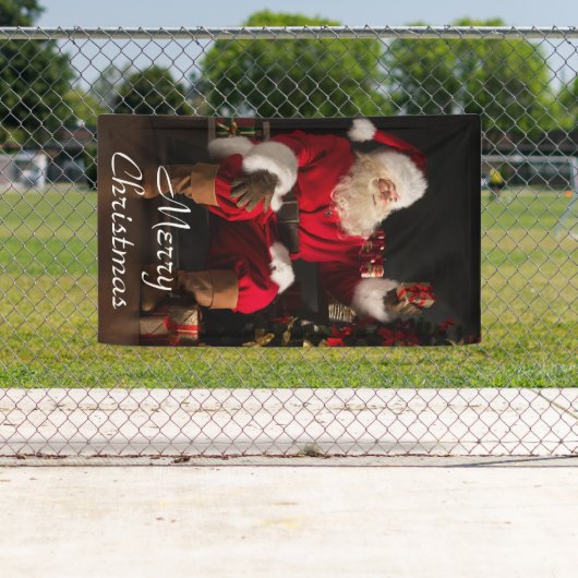 メリークリスマスサンタクロース 横断幕 (インサイチュ)