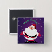 メリークリスマスサンタクロース 缶バッジ (正面&裏面)
