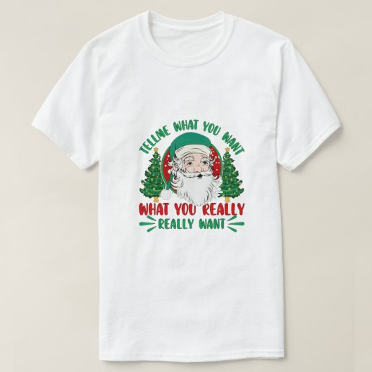 メリークリスマスサンタクロース Tシャツ (デザイン正面)