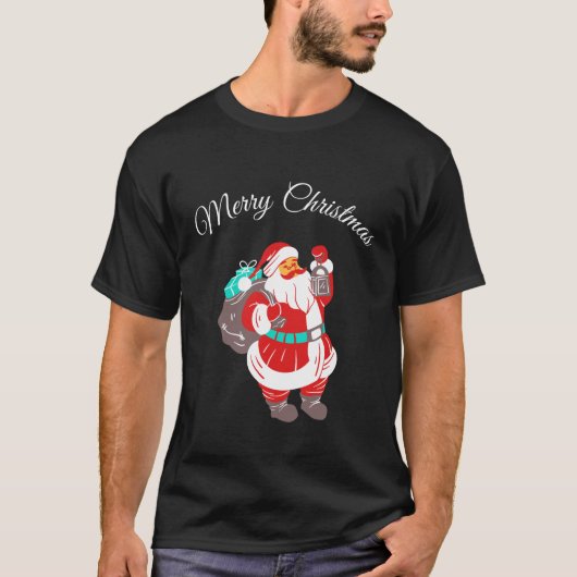メリークリスマスサンタクロース Tシャツ (正面)