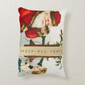 メリークリスマスサンタクロースbyエレン・クラッサドル アクセントクッション (裏面(縦))