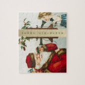 メリークリスマスサンタクロースbyエレン・クラッサドル ジグソーパズル (縦)