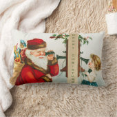 メリークリスマスサンタクロースbyエレン・クラッサドル ランバークッション (ブランケット)