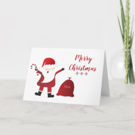 メリークリスマスサンタクロースHo Ho Ho Candy Cane カード