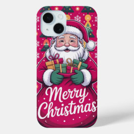 メリークリスマスサンタクロースiPhone / iPadケース iPhone 15ケース